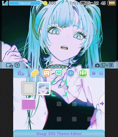 Twin ponytail anime girl