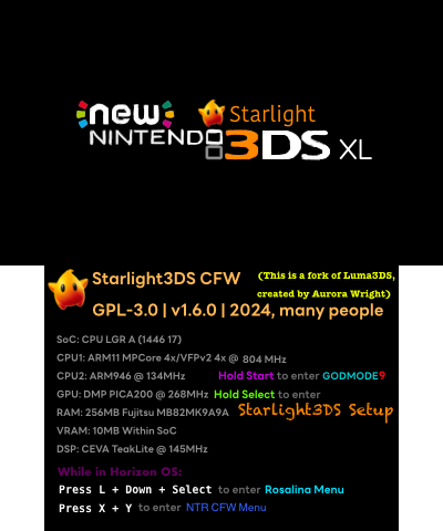 Starlight3DS (New 3DS XL)