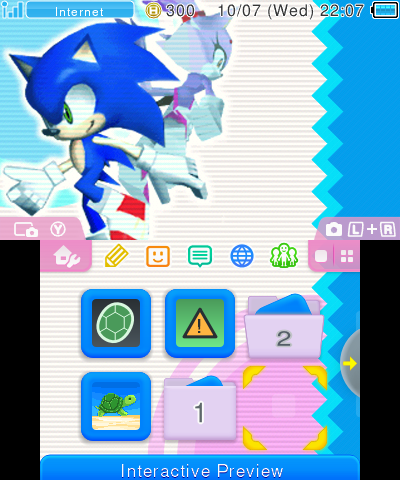 Sonic Rush Menu (Sonic Ver.)