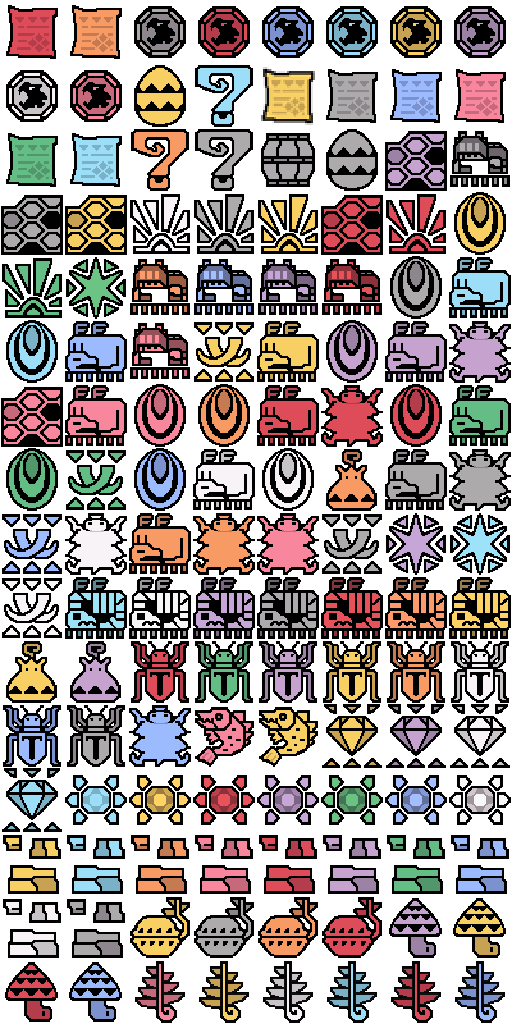 MHFU - All Item Icons