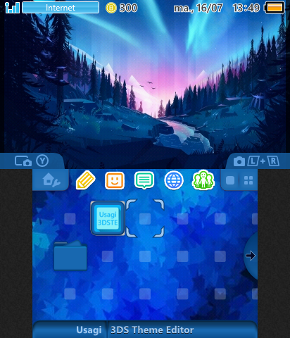 Blue forest theme