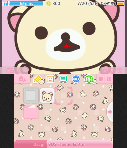 Pink Korilakkuma theme