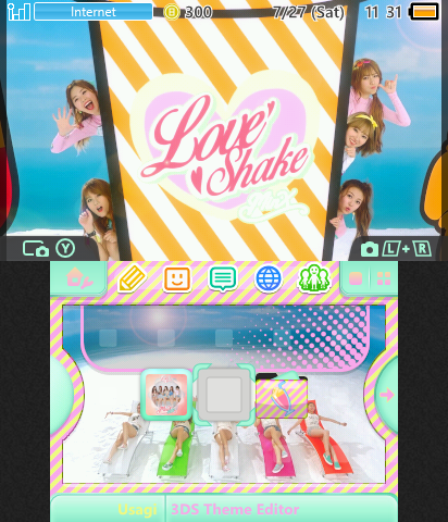 Minx Love Shake theme beach ver