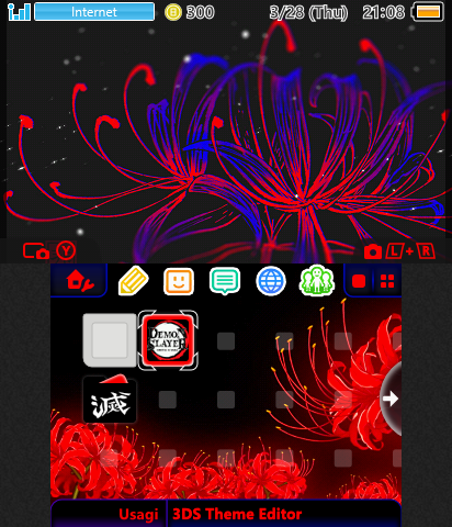 Blue and Red Spider Lily theme