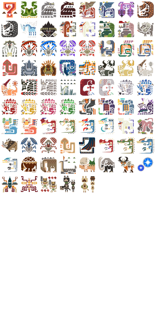 MHFU - Monster Icons (Resized)