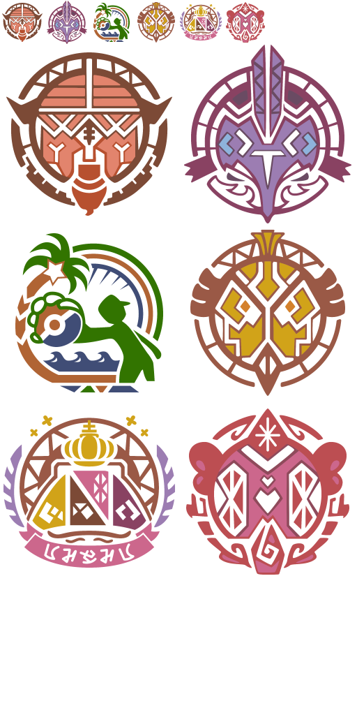 Alola (gen 7) badges (stamps)