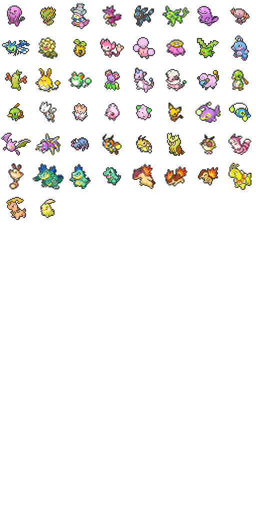 Shiny Johto Pokemon pack 1