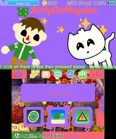 KittyCat and Toodloo 3DS theme