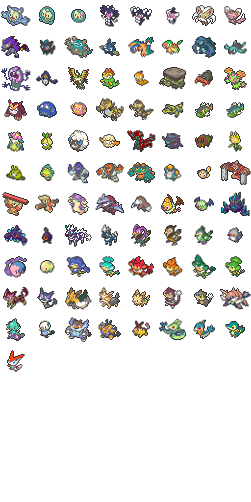 Shiny Unova Pokemon pack 1