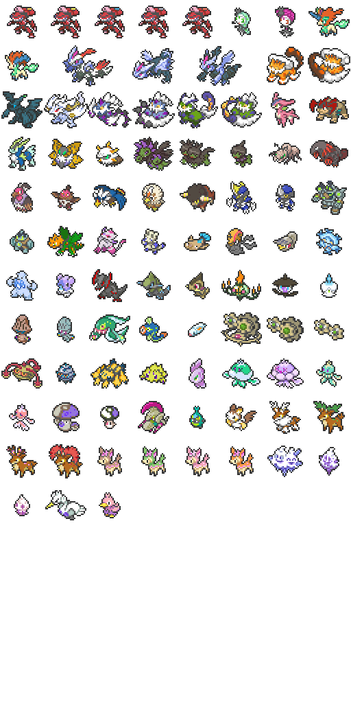 Shiny Unova Pokemon pack 2