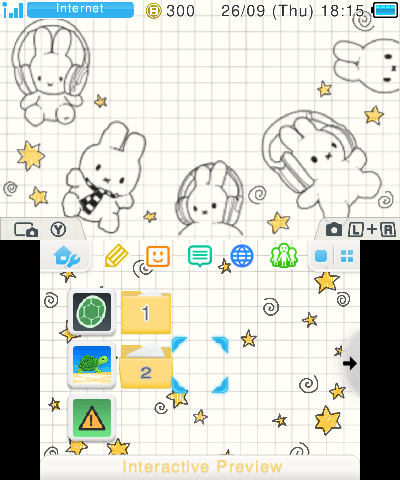 Miffy theme white stars