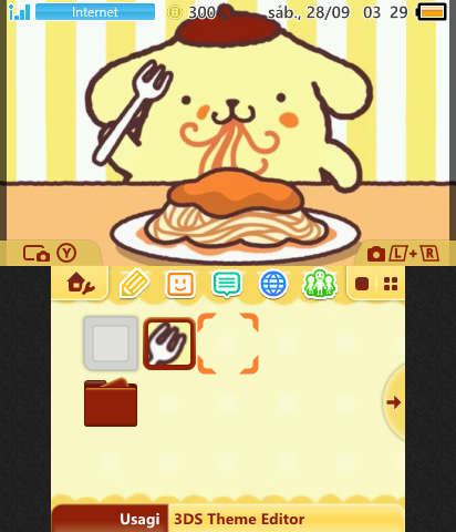 spaghetti pompompurin theme