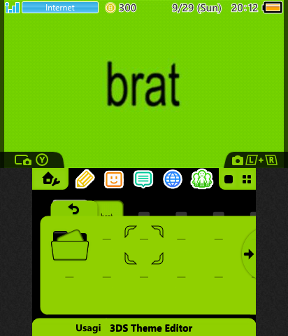 Brat 3DS Theme