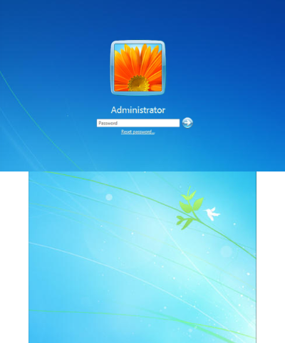 Windows 7 Login Screen