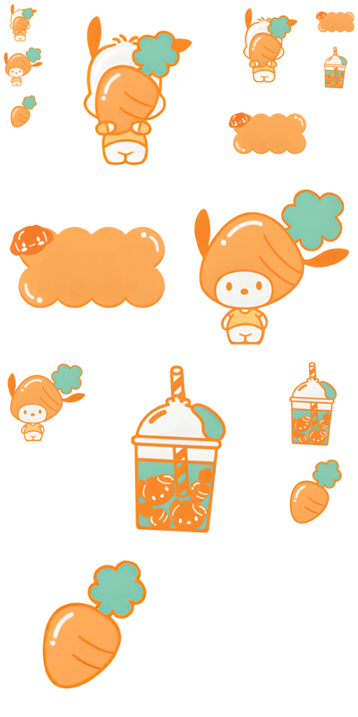 Carrot Pochacco Badge Pack