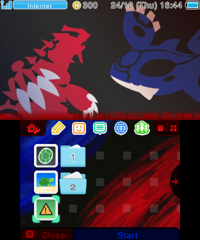 red and blue & kyogre groudon