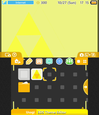 Zelda Triforce Theme Yellow