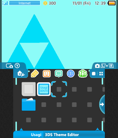 Zelda Triforce Theme Blue