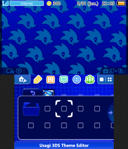 Sonic  - Dark Blue Theme