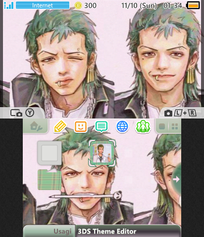 Rocker Zoro Scrolling Theme