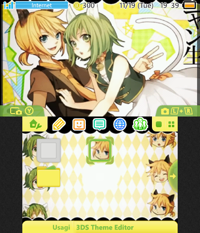 Kagamine Len & Gumi cat theme