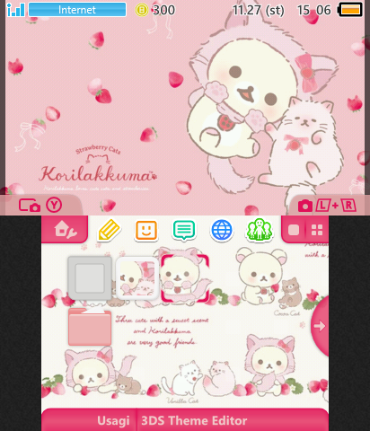 Korilakkuma Strawberry Cat ♡