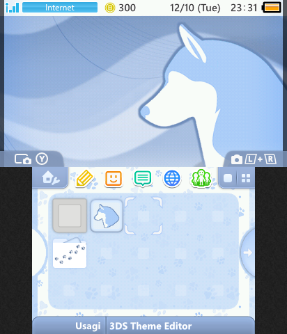 Blue Minimalist Husky Theme