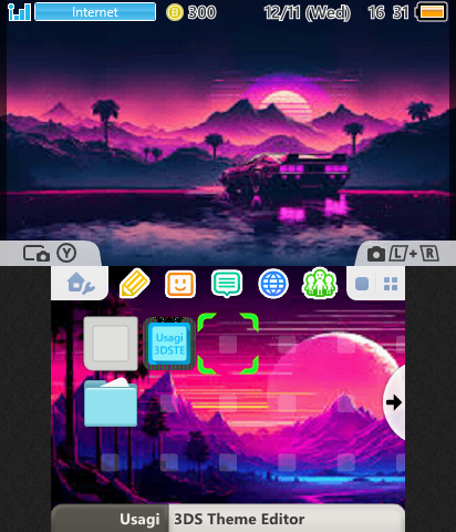 Sunset 3DS Theme