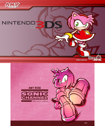 Amy Rose Sonic Splash 3DS