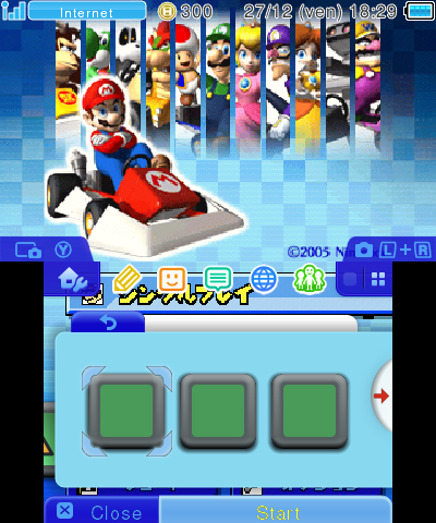 Mario Kart DS Menu