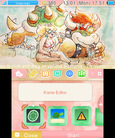 Bowser & Peach at the Beach