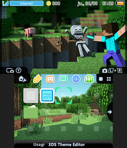 Custom theme #1: Minecraft