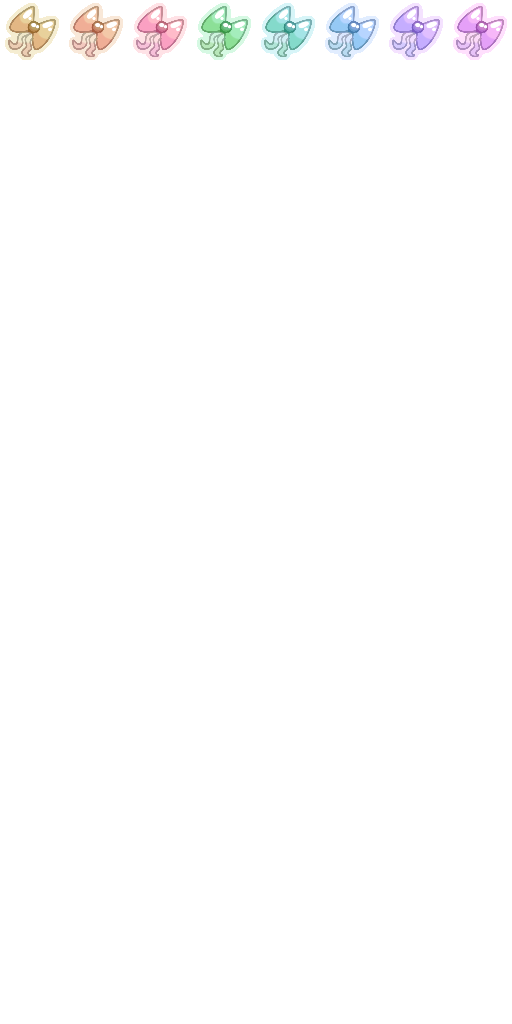 various colorful bow badges