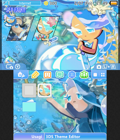 Sea Fairy Cookie Theme