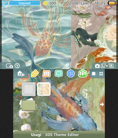 Japan red fish theme