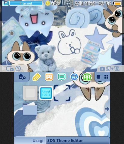 Blue Collage with Yurutto